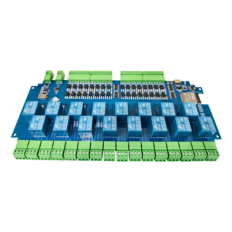 ESP32 Modbus 十六路继电器模块 RS485 16路输入